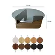 Soffbord Hanah Home Mia Valnöt Härdat Glas Massiv Furu 75x35x75 cm - Soffbord - 8684283311064 - 1
