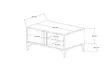 Soffbord Hanah Home Sonay Atlantic Antracit Spånskiva 90x45x60 cm - Soffbord - 8683742939634 - 5