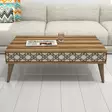 Soffbord Hanah Home City Valnöt Cream Spånskiva 105x36,6x60 cm - Soffbord - 8681875183764 - 3
