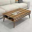Soffbord Hanah Home City Valnöt Cream Spånskiva 105x36,6x60 cm - Soffbord - 8681875183764 - 2