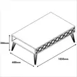 Soffbord Hanah Home City Valnöt Cream Spånskiva 105x36,6x60 cm - Soffbord - 8681875183764 - 4