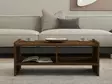Soffbord Hanah Home Pera Valnöt Spånskiva 90x35x50 cm - Soffbord - 8683342740104 - 3