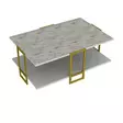 Soffbord Hanah Home Polka Vit Spånskiva 91,5x36,6x61,5 cm - Soffbord - 8681875670684 - 1