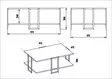 Soffbord Hanah Home Polka Vit Spånskiva 91,5x36,6x61,5 cm - Soffbord - 8681875670684 - 5