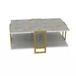 Soffbord Hanah Home Polka Vit Spånskiva 91,5x36,6x61,5 cm - Soffbord - 8681875670684 - 4