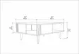 Soffbord Hanah Home Ronas Ek Spånskiva 89,6x89,6x46,5 cm - Soffbord - 8683743118014 - 5