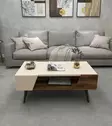 Soffbord Hanah Home Aren Beige Ljus Valnöt Spånskiva 90x38x53,6 cm - Soffbord - 8683743972944 - 4