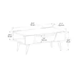 Soffbord Hanah Home Aren Beige Ljus Valnöt Spånskiva 90x38x53,6 cm - Soffbord - 8683743972944 - 5