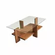 Soffbord Hanah Home Babylon Trä Härdat Glas Massivt Trä 105x40x60 cm - Soffbord - 8683342949644 - 1