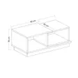 Soffbord Hanah Home Consept Antracit Spånskiva 90x36x45 cm - Soffbord - 8682870115064 - 7