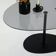 Soffbord Hanah Home Porto Mörkgrå Svart Härdat Glas 90x40x60 cm - Soffbord - 8684282402664 - 10