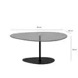 Soffbord Hanah Home Porto Mörkgrå Svart Härdat Glas 90x40x60 cm - Soffbord - 8684282402664 - 11