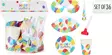 Kalasset med ballongmotiv 36 delar - Festdekorationer - 8721037356954 - 1