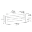 TV-bänk Hanah Home Corner Ek Spånskiva 120x40x30 cm - TV-bänkar - 8684283338764 - 6