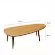Soffbord Hanah Home Sweet Teak Massiv Furu Massivt Trä 115x38x50 cm - Soffbord - 8683742112044 - 8