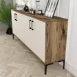 Konsolbord Hanah Home Kiev Valnöt Cream Spånskiva 180x78x35 cm - Byråer och skåp - 8683342460934 - 5