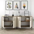 Konsolbord Hanah Home Kiev Valnöt Cream Spånskiva 180x78x35 cm - Byråer och skåp - 8683342460934 - 3