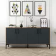 Konsolbord Hanah Home Kiev 160 Valnöt Antracit Spånskiva 160x78x35 cm - Byråer och skåp - 8683743027804 - 2
