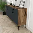 Konsolbord Hanah Home Kiev 160 Valnöt Antracit Spånskiva 160x78x35 cm - Byråer och skåp - 8683743027804 - 4