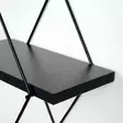 Vägghylla Hanah Home Wr058 Svart Metall 40x15x31 cm - Klädhängare - 8682870776814 - 10