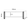 Soffbord Hanah Home Cosmo Rectus Furu Spånskiva 110x40x70 cm - Soffbord - 8681875315554 - 4