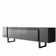 TV-bänk Hanah Home Yildiz Antracit Svart Spånskiva 180x50x30 cm - TV-bänkar - 8684283557264 - 1
