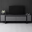 TV-bänk Hanah Home Yildiz Antracit Svart Spånskiva 180x50x30 cm - TV-bänkar - 8684283557264 - 3