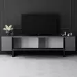 TV-bänk Hanah Home Yildiz Antracit Svart Spånskiva 180x50x30 cm - TV-bänkar - 8684283557264 - 4