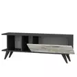 TV-bänk Hanah Home Liberty Antracit Marmormönster Spånskiva 120x30x45 cm - TV-bänkar - 8683742102274 - 4