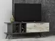 TV-bänk Hanah Home Liberty Antracit Marmormönster Spånskiva 120x30x45 cm - TV-bänkar - 8683742102274 - 3