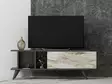 TV-bänk Hanah Home Liberty Antracit Marmormönster Spånskiva 120x30x45 cm - TV-bänkar - 8683742102274 - 2