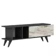 TV-bänk Hanah Home Liberty Antracit Marmormönster Spånskiva 120x30x45 cm - TV-bänkar - 8683742102274 - 1