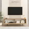 TV-bänk Hanah Home On1S Valnöt Spånskiva 160x45,1x35,5 cm - TV-bänkar - 8684282369004 - 5