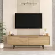 TV-bänk Hanah Home On1S Valnöt Spånskiva 160x45,1x35,5 cm - TV-bänkar - 8684282369004 - 4