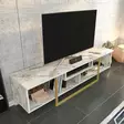 TV-bänk Hanah Home Asal 150 Guld Spånskiva 150x35,2x40 cm - TV-bänkar - 8683743121014 - 5