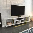 TV-bänk Hanah Home Asal 150 Guld Spånskiva 150x35,2x40 cm - TV-bänkar - 8683743121014 - 3