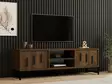 TV-bänk Hanah Home Walnut Valnöt Spånskiva 160x50x40 cm - TV-bänkar - 8683743451494 - 2