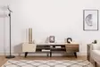 TV-bänk Hanah Home Clark Valnöt Spånskiva 180x37x45 cm - TV-bänkar - 8684282596554 - 2