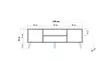TV-bänk Hanah Home Truva 728 Sonoma Ek Spånskiva 140x50x40 cm - TV-bänkar - 8681875341324 - 8