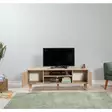 TV-bänk Hanah Home Truva 728 Sonoma Ek Spånskiva 140x50x40 cm - TV-bänkar - 8681875341324 - 3