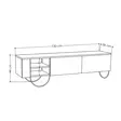 TV-bänk Hanah Home Norfolk Vit Spånskiva 150x44x36 cm - TV-bänkar - 8681875834864 - 4