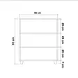 Byrå Hanah Home Leva Gravis Jungle Furu Spånskiva 80x95x43 cm - Byråer och skåp - 8683743422234 - 4