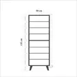 Hallmöbel Hanah Home Filinta 723 Sonomo Grön Spånskiva 50x135x38 cm 105x50x40 cm - Möbler - 8683742502234 - 9