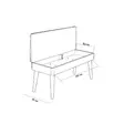 Hallmöbel Hanah Home Filinta 723 Sonomo Grön Spånskiva 50x135x38 cm 105x50x40 cm - Möbler - 8683742502234 - 11