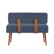 Bänk Hanah Home Vina 1048 Valnöt Mörkblå Spånskiva 110x82,5x40 cm - Byråer och skåp - 8683742499824 - 2