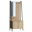 Hallmöbel Hanah Home Lumi Dec0145 Ek Svart Spånskiva 74x170x35 cm - Hallskåp - 8684282135494 - 1