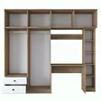 Sovrumsmöbel Hanah Home BA122 Valnöt Spånskiva 240x216,8x42,5 cm - Skrivbord - 8683742031604 - 6