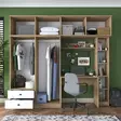Sovrumsmöbel Hanah Home BA122 Valnöt Spånskiva 240x216,8x42,5 cm - Skrivbord - 8683742031604 - 5