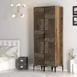 Garderob Hanah Home Kumsal Valnöt Antracit Spånskiva 80x47,5x201,4 cm - Garderober - 8684282089124 - 4