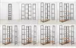 Bokhylla Hanah Home Edra Rafix Furu Spånskiva 94x177x94 cm - Bokhyllor - 8684282368434 - 11